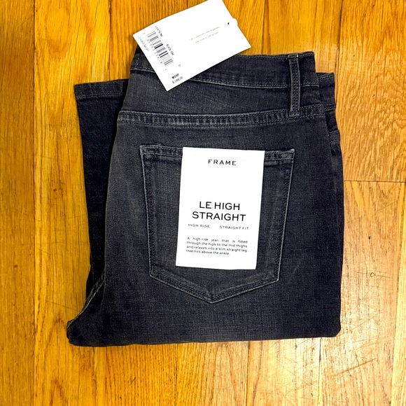 Frame Denim Denim - Frame Denim Women’s Straight Jeans - Charcoal